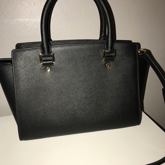 Selma Saffiano Leather Satchel - Picture 6 of 8